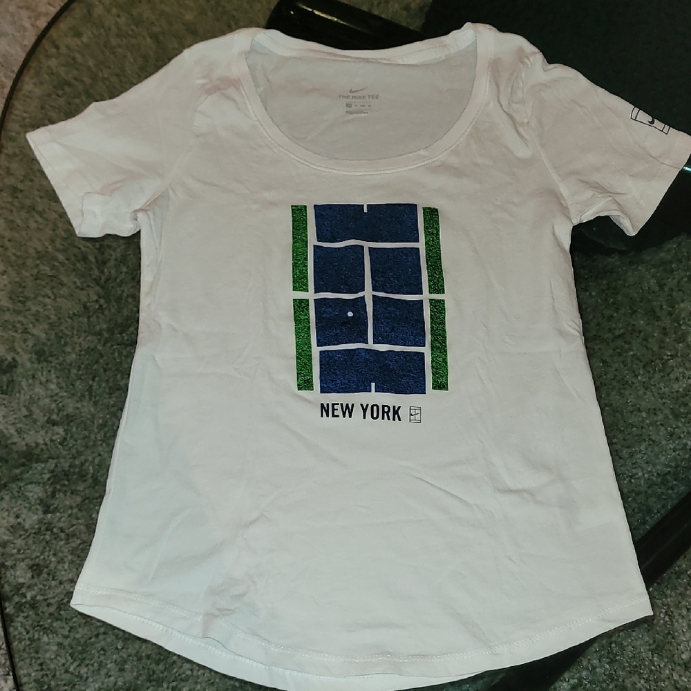 White Graphic T-Shirt with New York Print